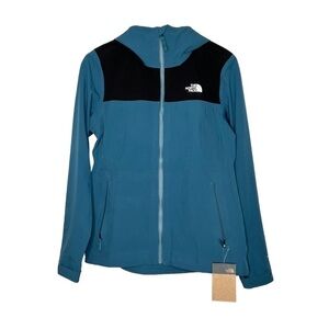 North Face Barr Lake Jacket Mallard Blue Black Size S NEW
